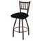 Holland Bar Stool Co 25" Swivel Counter Stool, Brnz Finish, Blk Vinyl Seat X810 - alternate 1